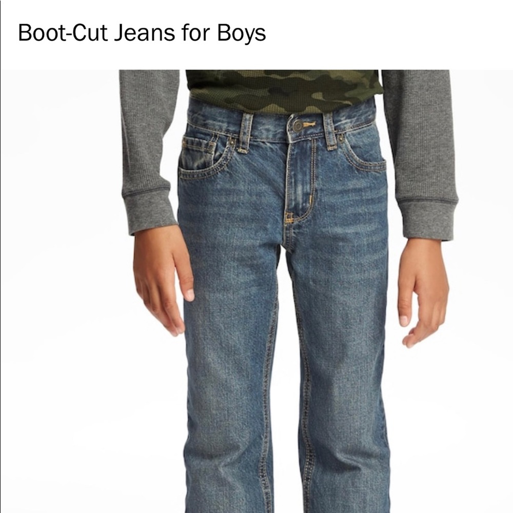 Old navy boys bootcut jeans 14 husky NWT